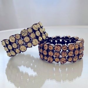 J. Crew crystal bracelets